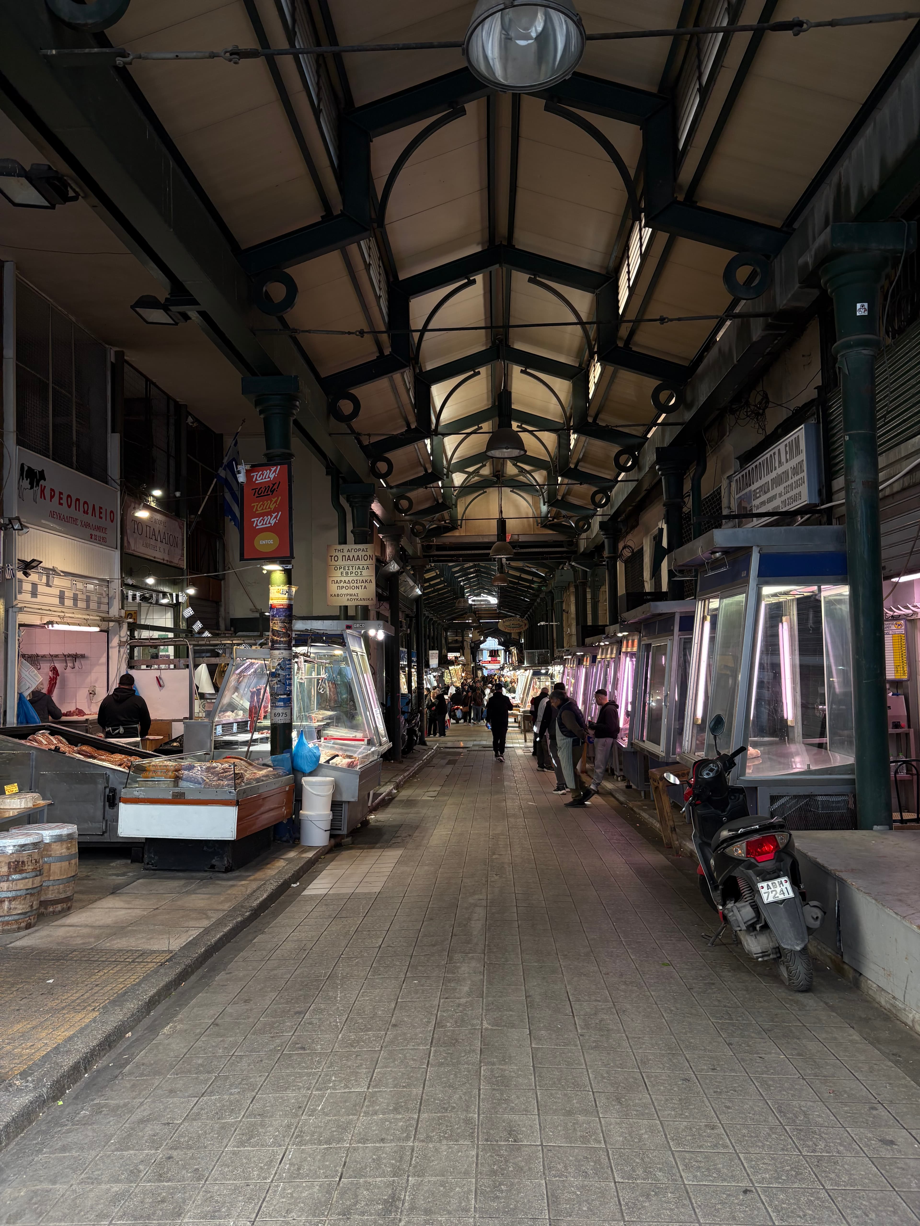Meat Section of Athens Central Market