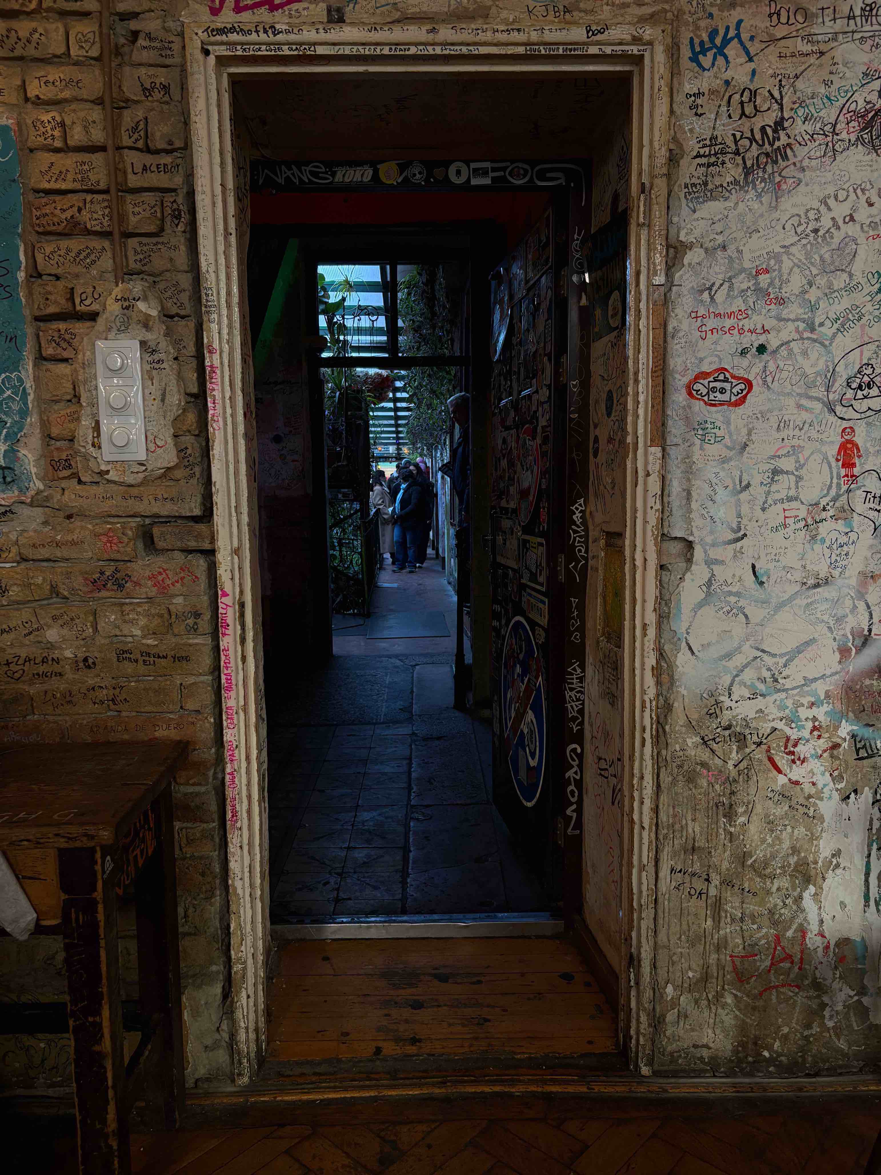 Pretty cool door on the second floor of the Ruin Bars